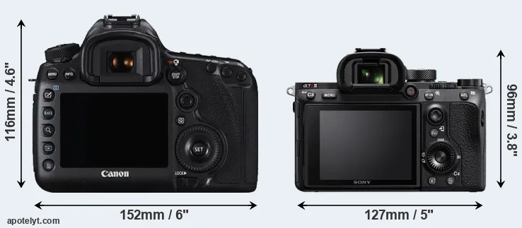 Comparison 5DS R or A7R III rear