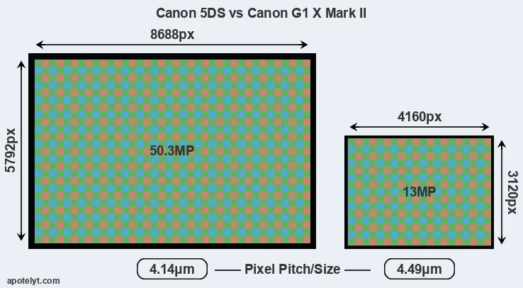 5DS versus G1X Mark II MP