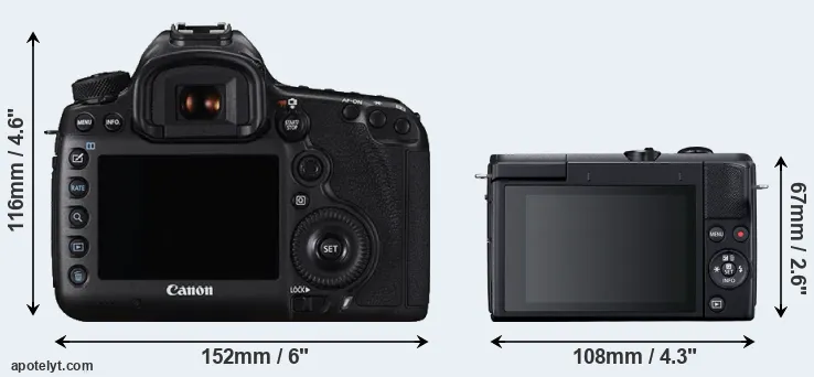 Comparison 5DS or M200 rear