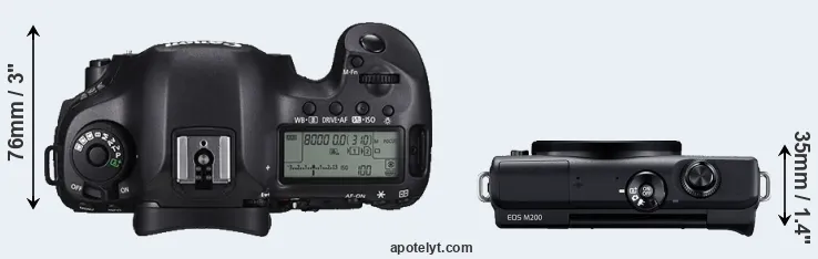 Compare 5DS versus M200 top