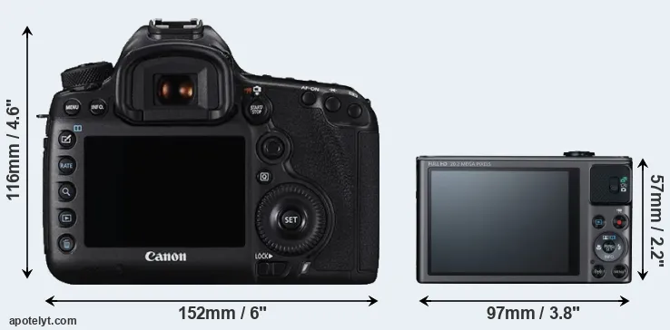 Comparison 5DS or SX620 rear