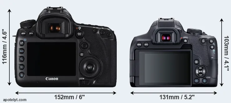 Comparison 5DS or T8i rear