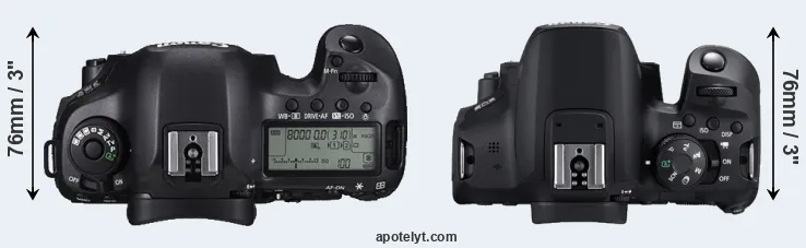 Compare 5DS versus T8i top