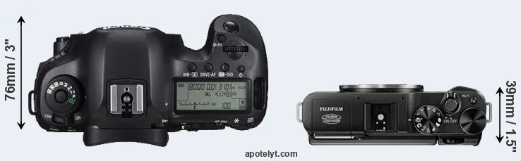 Compare 5DS versus X-A1 top