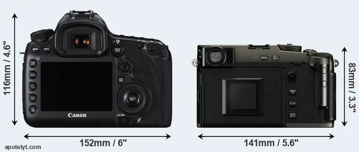 Comparison 5DS or X-Pro3 rear