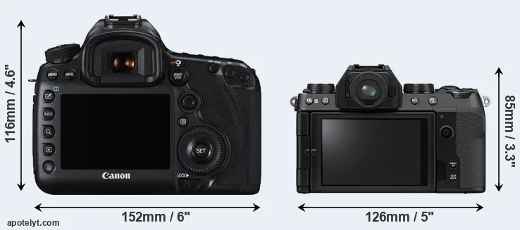 Comparison 5DS or X-S10 rear