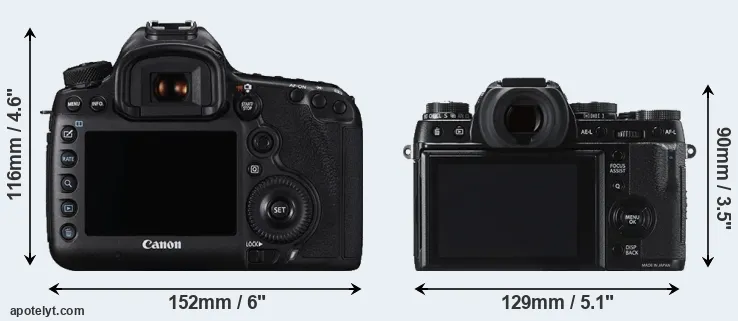 Comparison 5DS or X-T1 rear