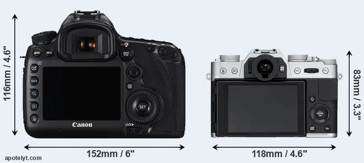 Comparison 5DS or X-T10 rear
