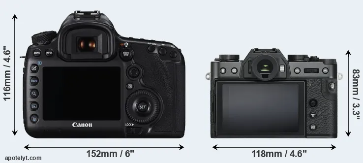 Comparison 5DS or X-T30 rear