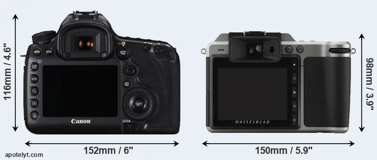 Comparison 5DS or X1D rear