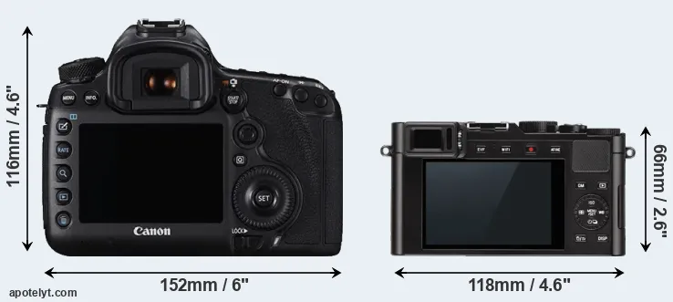 Comparison 5DS or D-LUX Typ 109 rear