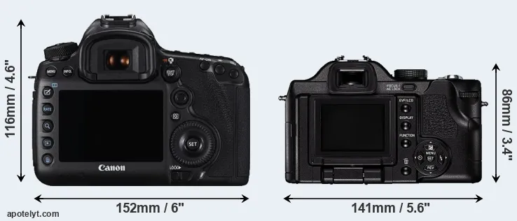 Comparison 5DS or V-LUX 1 rear
