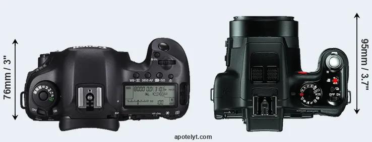 Compare 5DS versus V-LUX 3 top