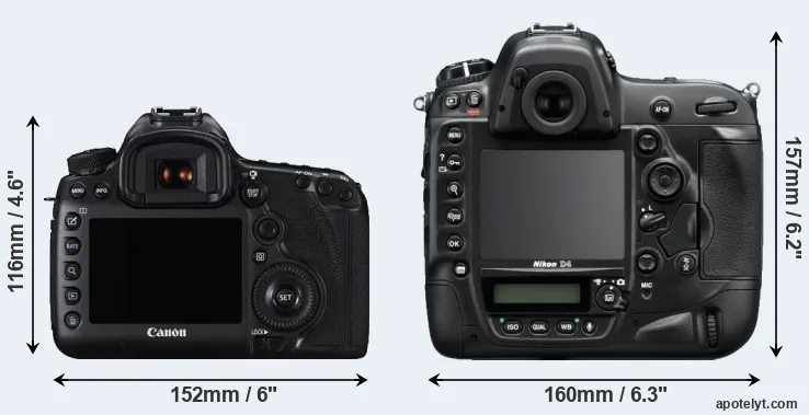 Comparison 5DS or D4 rear
