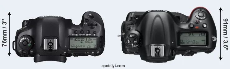 Compare 5DS versus D4 top