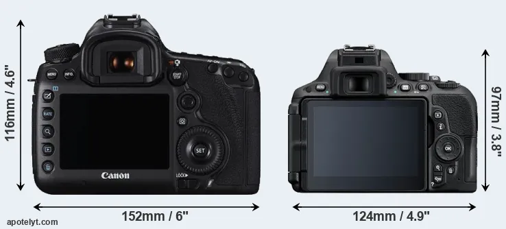 Comparison 5DS or D5500 rear