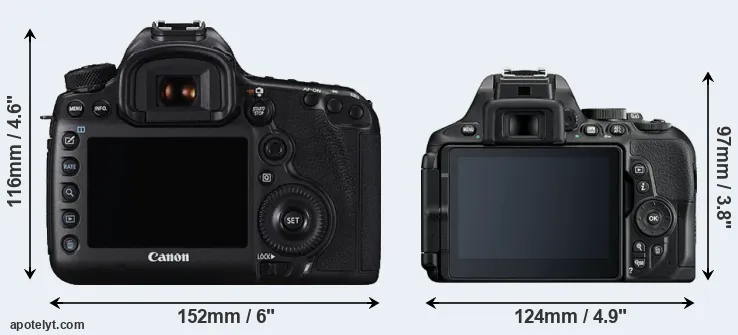 Comparison 5DS or D5600 rear