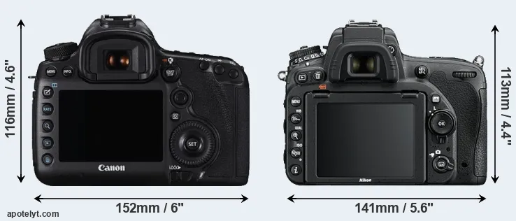 Comparison 5DS or D750 rear