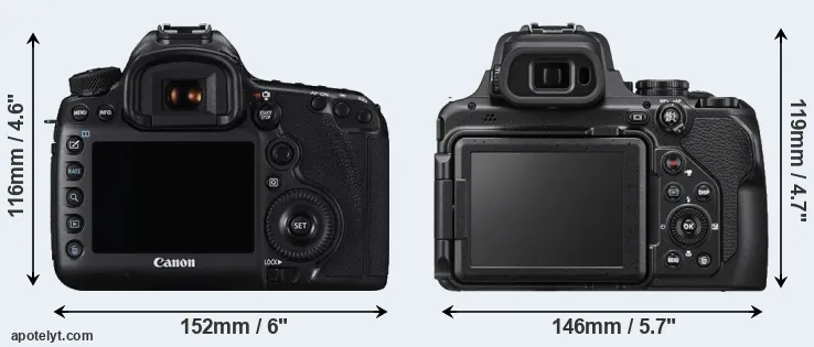 Comparison 5DS or P1000 rear
