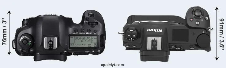Compare 5DS versus Z9 top