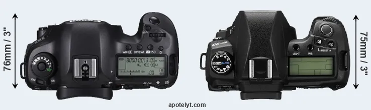Compare 5DS versus E-30 top