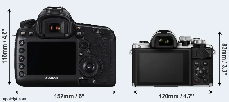 Comparison 5DS or E-M10 II rear