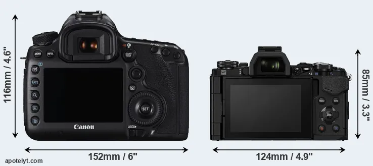 Comparison 5DS or E-M5 II rear