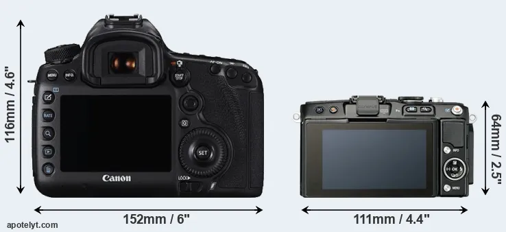 Comparison 5DS or E-PL5 rear