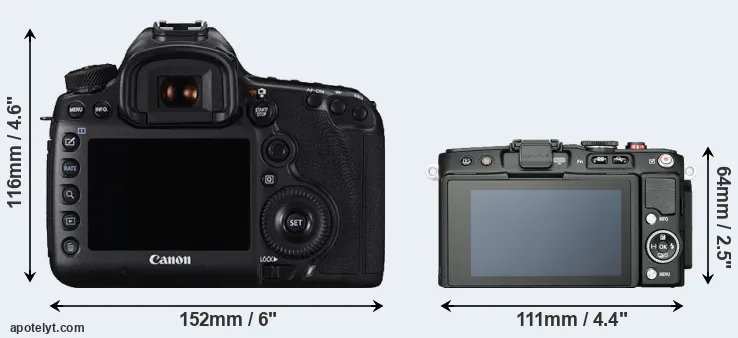 Comparison 5DS or E-PL6 rear
