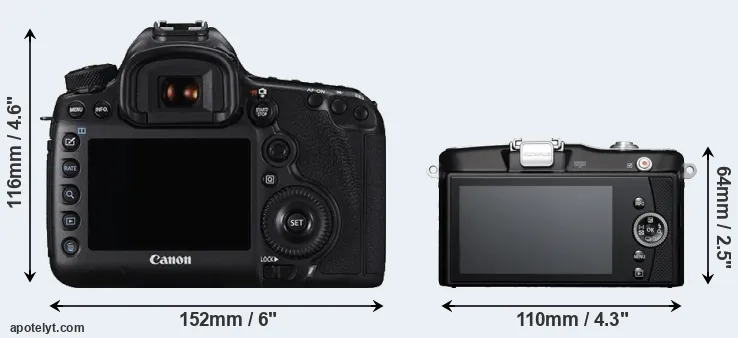 Comparison 5DS or E-PM1 rear