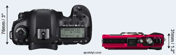 Compare 5DS versus TG-4 top