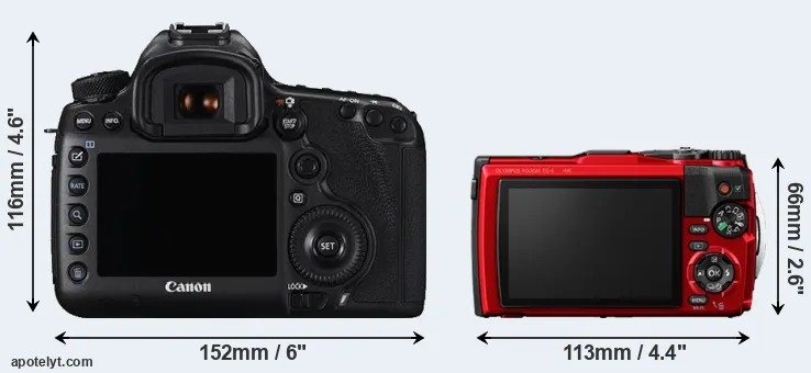 Comparison 5DS or TG-6 rear