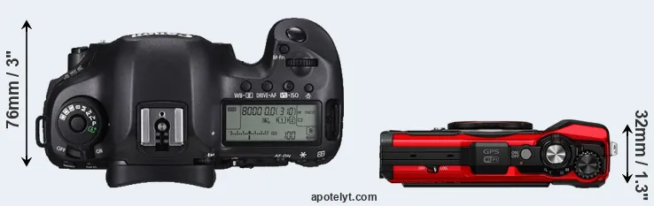 Compare 5DS versus TG-6 top