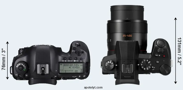 Compare 5DS versus FZ1000 II top