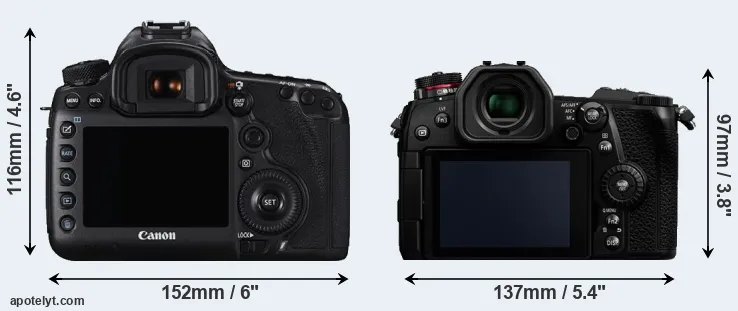 Comparison 5DS or G9 rear