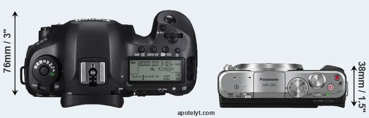 Compare 5DS versus GF6 top
