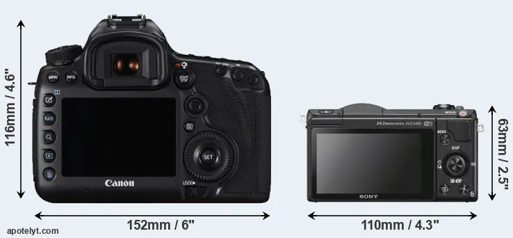Comparison 5DS or A5100 rear