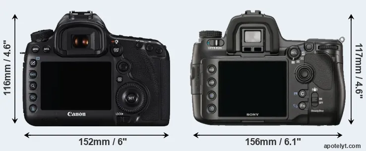 Comparison 5DS or A900 rear