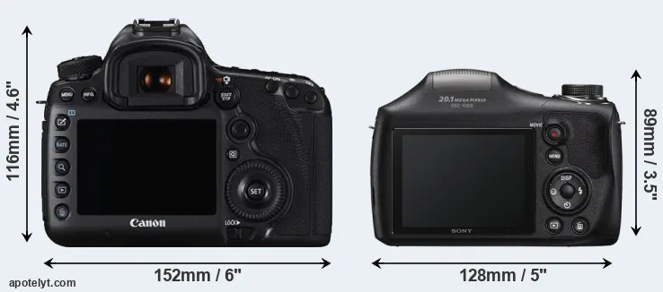Comparison 5DS or H300 rear