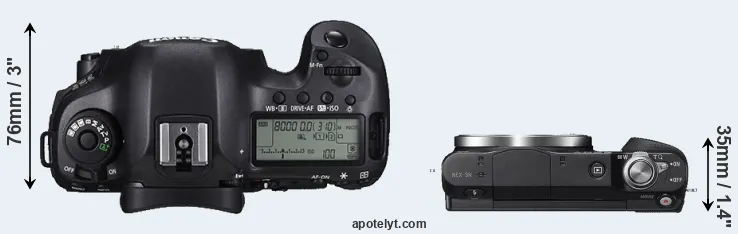 Compare 5DS versus NEX-3N top