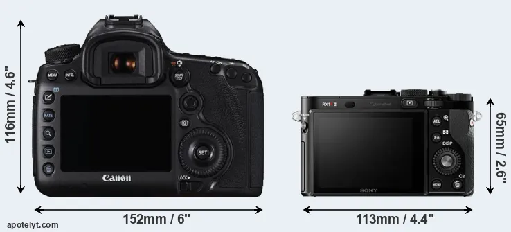 Comparison 5DS or RX1R II rear