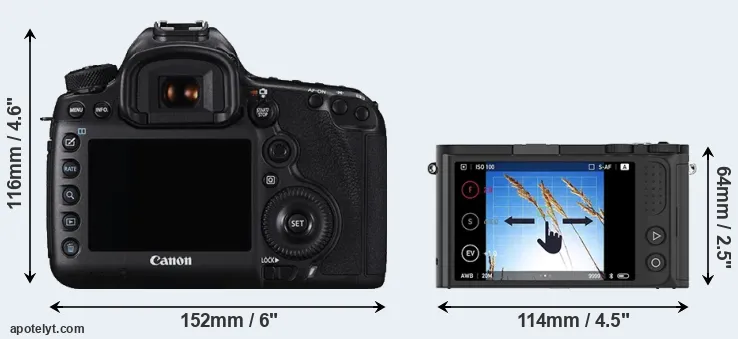 Comparison 5DS or M1 rear