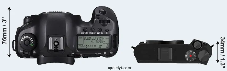 Compare 5DS versus M1 top