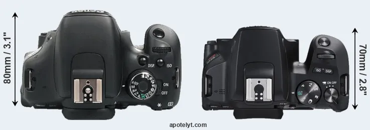 Compare 600D versus SL3 top