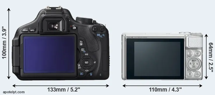 Comparison 600D or SX730 rear