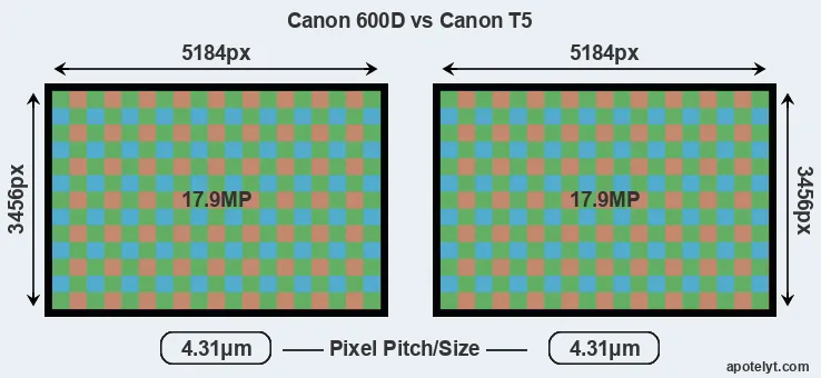 600D versus T5 MP
