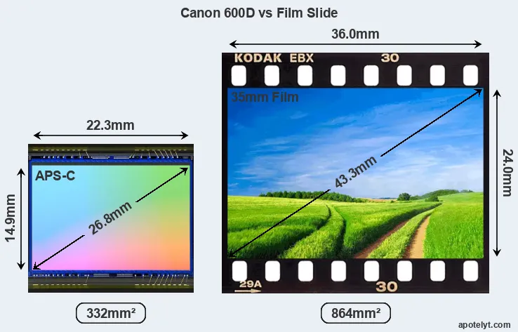 Canon 600D and Credit Card sensor measures