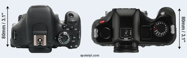 Compare 600D versus S Typ 006 top