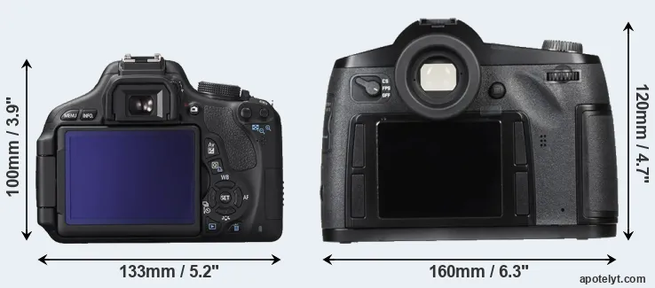 Comparison 600D or S Typ 007 rear
