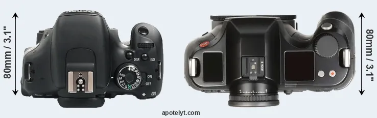 Compare 600D versus S Typ 007 top